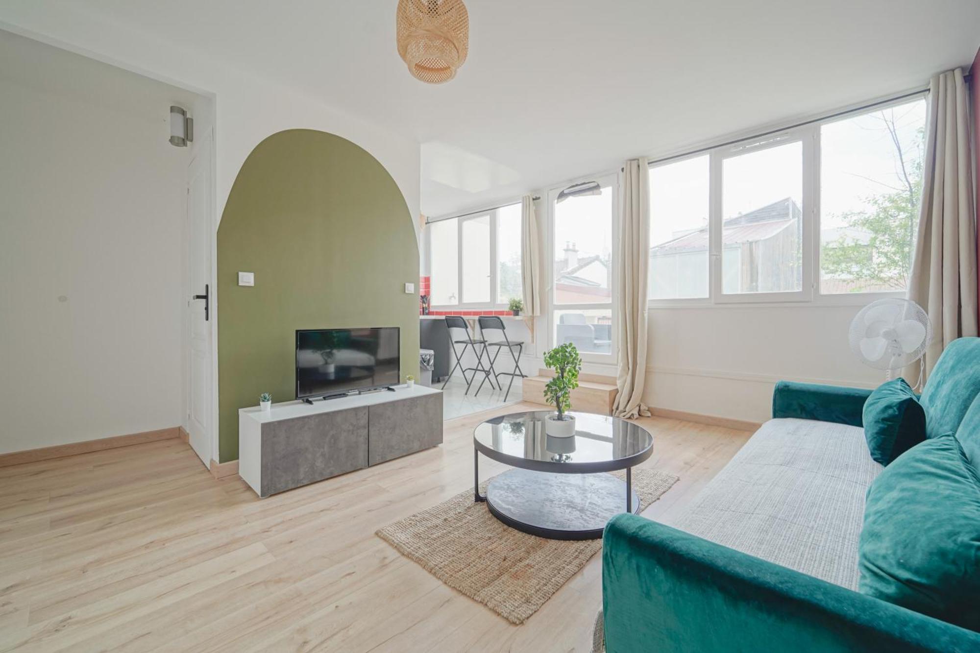 Апартаменты Complete 1Br With Balcony Only 5 Min. On Foot To Metro By Doorman Сент-Уан Экстерьер фото